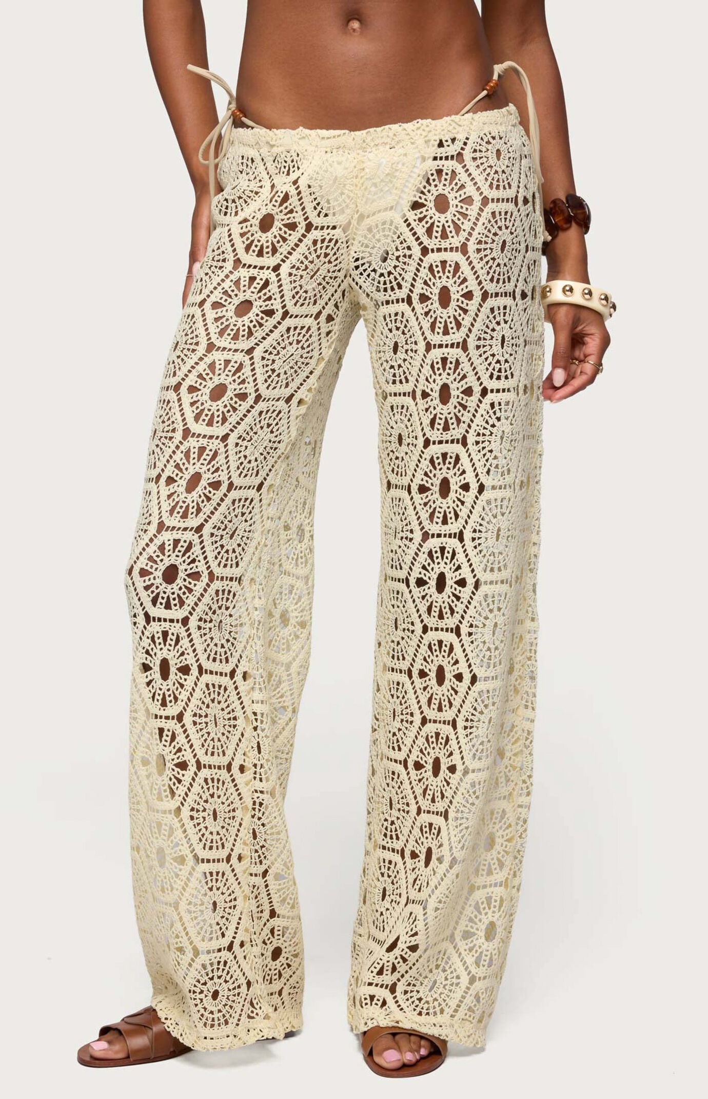 Edikted Amrita Baggy Crochet Pants