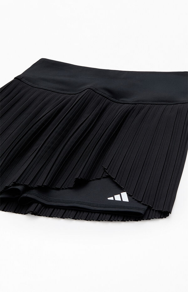 adidas Kids Black Woven Pleated Mini Skort