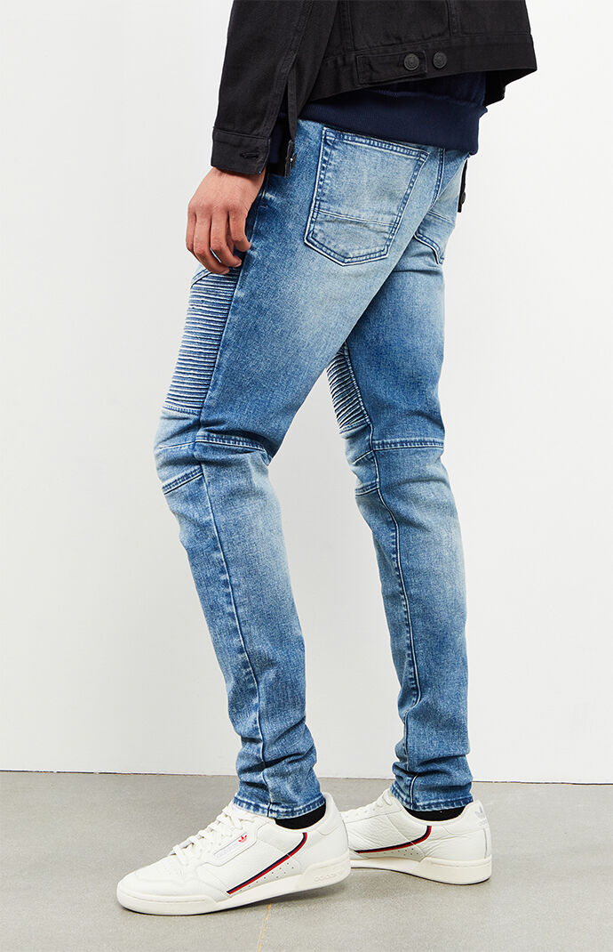 Medium Moto Stacked Skinny Jeans