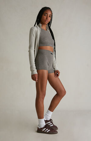 Women's Homestead Heather Knit Boxer Shorts image number 2