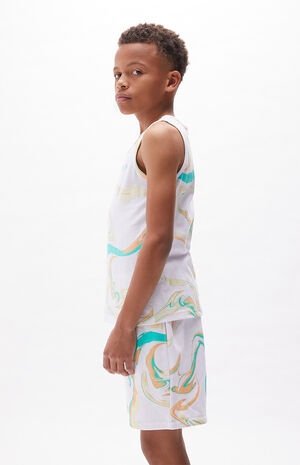 Marble Print Tank Top image number 3