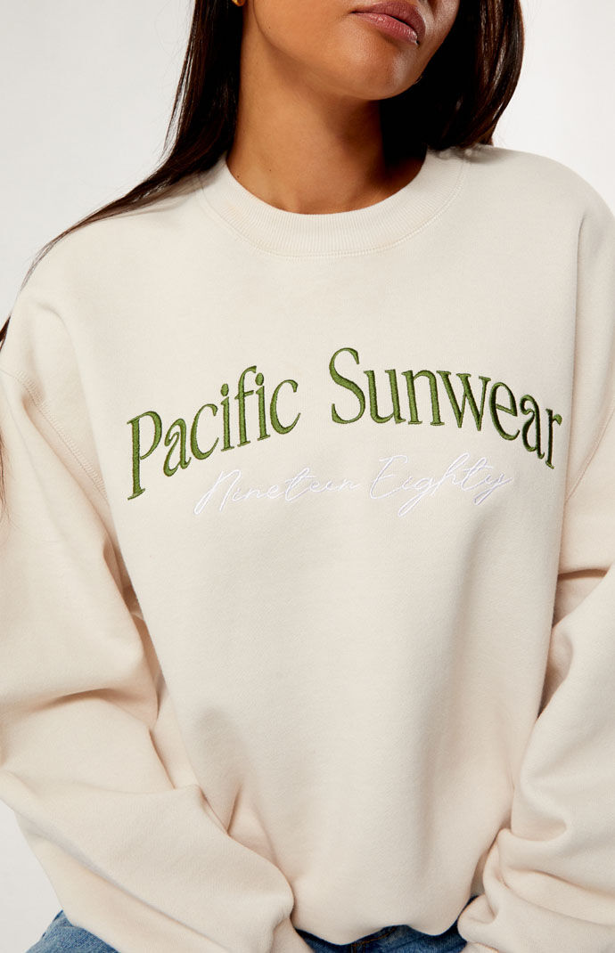 PacSun Pacific Sunwear Nineteen Eighty Crew Neck Sweatshirt PacSun