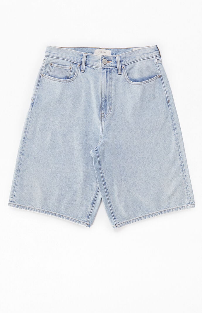 Pacsun Light Indigo Extreme Baggy Denim Shorts | PacSun