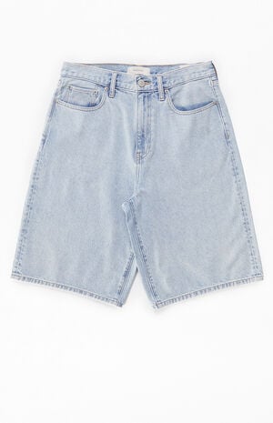 Light Indigo Extreme Baggy Denim Shorts