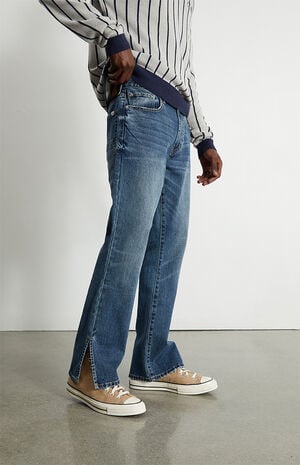 Indigo Slim Bootcut Jeans image number 3