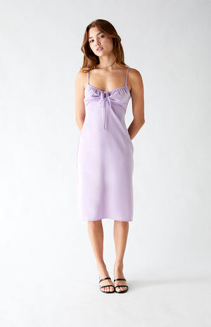 Tie Front Midi Dress Tie Front Midi Dress image number null