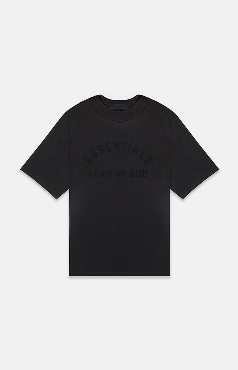 Fear of God Essentials Jet Black T-Shirt | PacSun