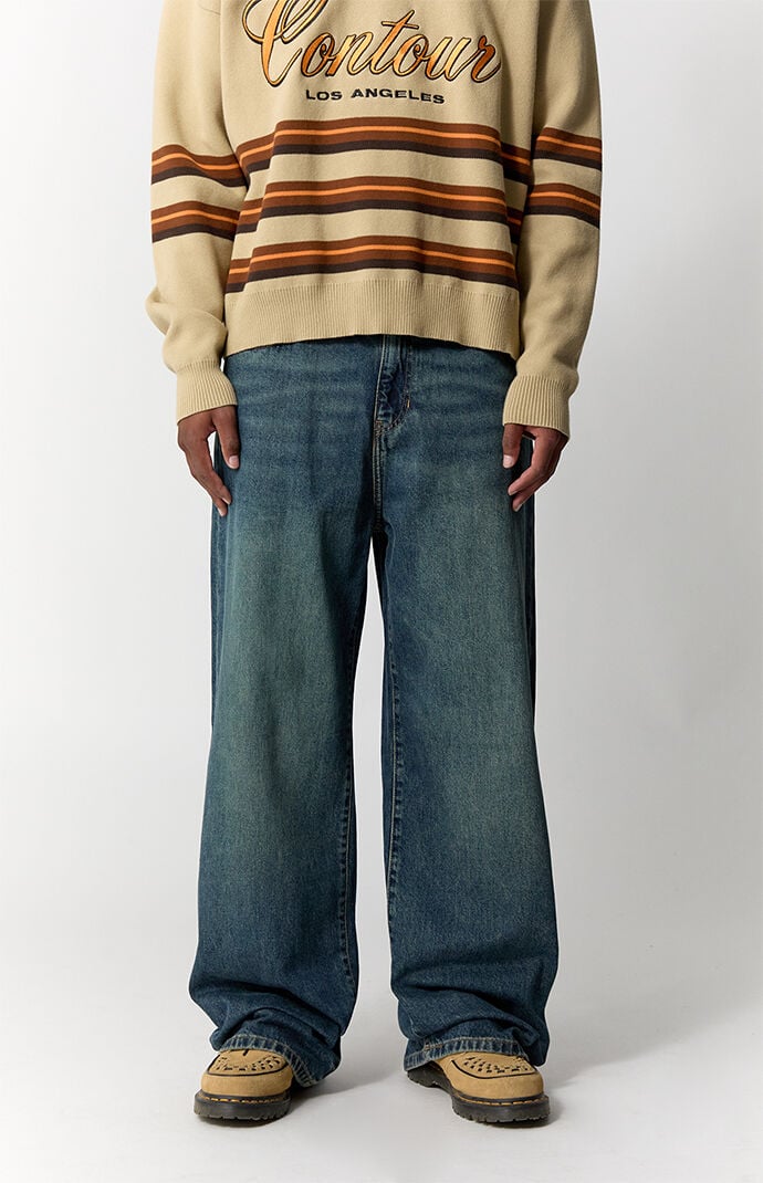 Pacsun Blake Extreme Baggy Jeans Dark Indigo
