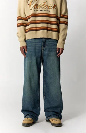 Blake Extreme Baggy Jeans Dark Indigo image number 2