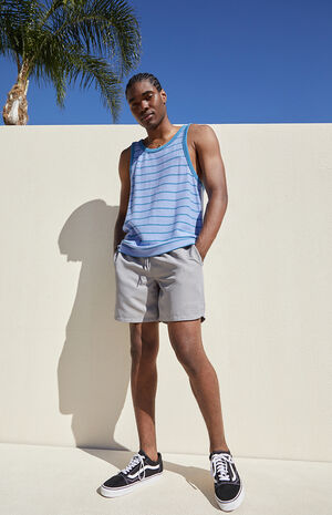 Gray Athletic Volley Shorts image number 2