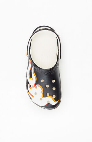 Kids Classic Glow-in-the-Dark Flames Clogs image number 6
