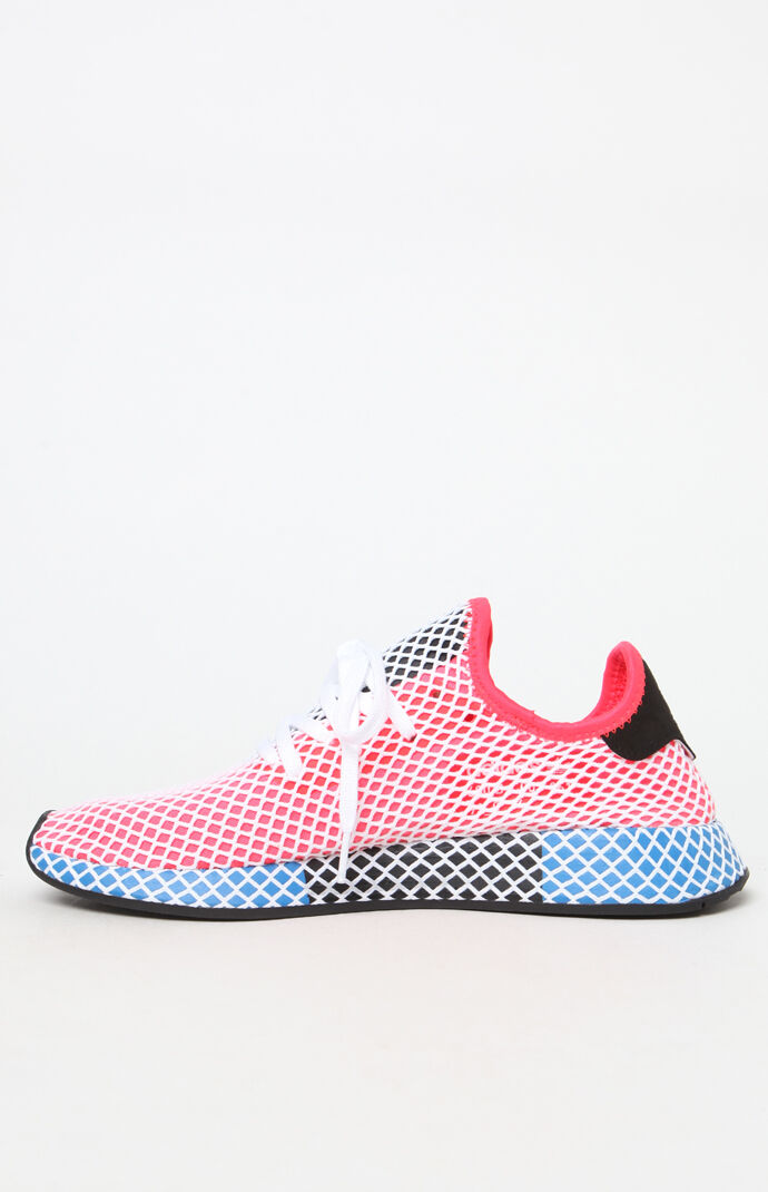 Adidas women's red deerupt runner sneakers outlet