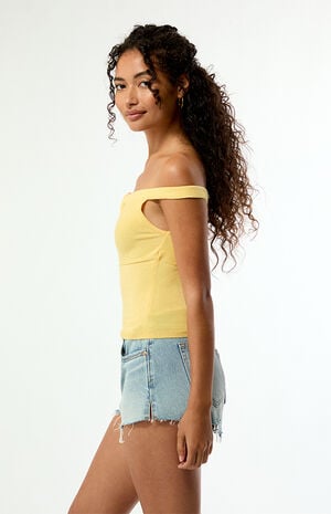 Steph Ring Off-The-Shoulder Sweater Top image number 3