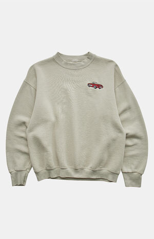 '90s Red Car Crew Neck Sweatshirt image number 1