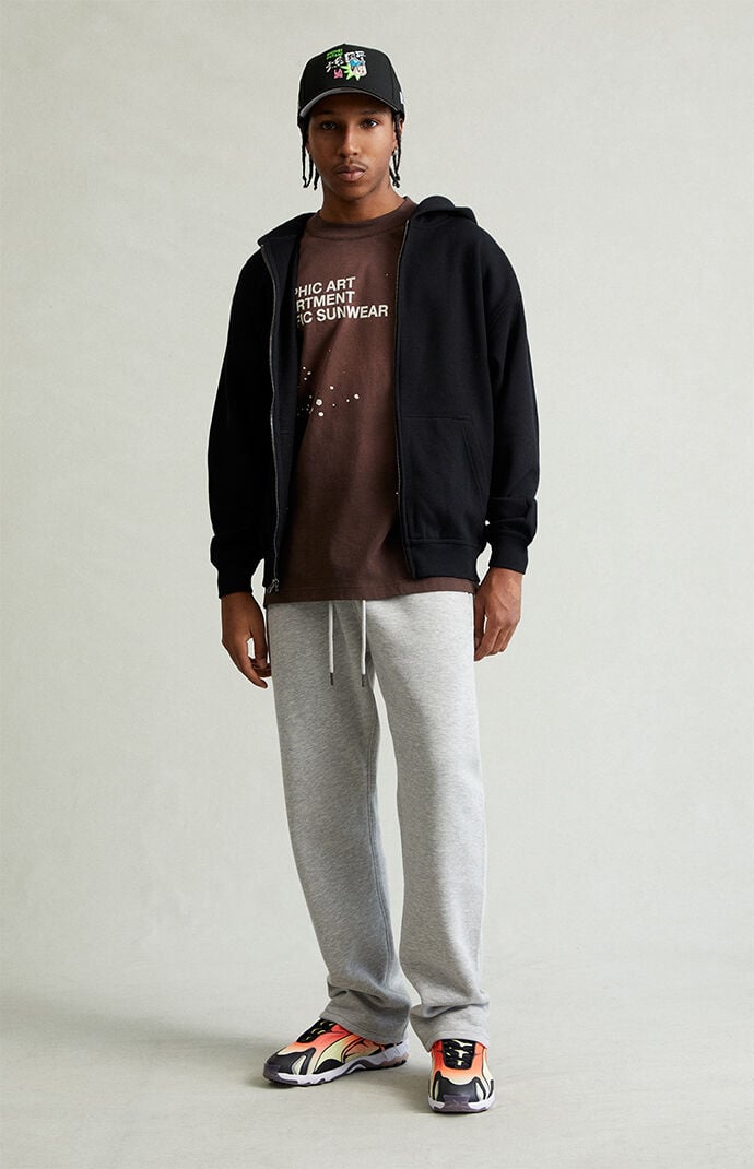 Pacsun Gray Straight Leg Sweatpants