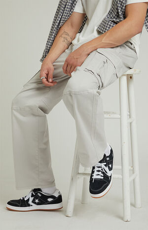 Gray Baggy Cargo Pants image number 5