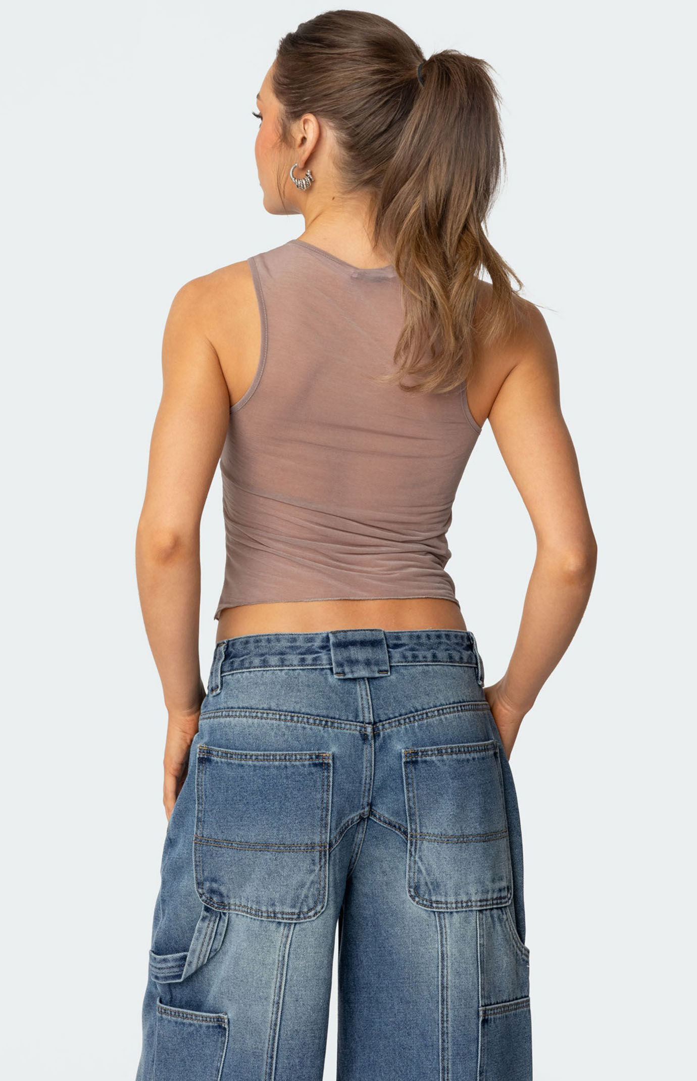全商品オープニング価格！ Erica Edikted Sheer PacSun | Top Gathered トップス