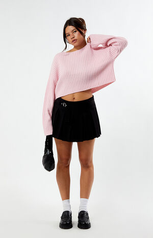 Julie Slouchy Cropped Sweater image number 4