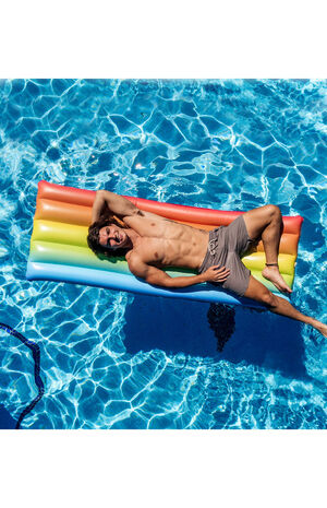 Classic Rainbow Illuminated LED Deluxe Pool Raft image number 4