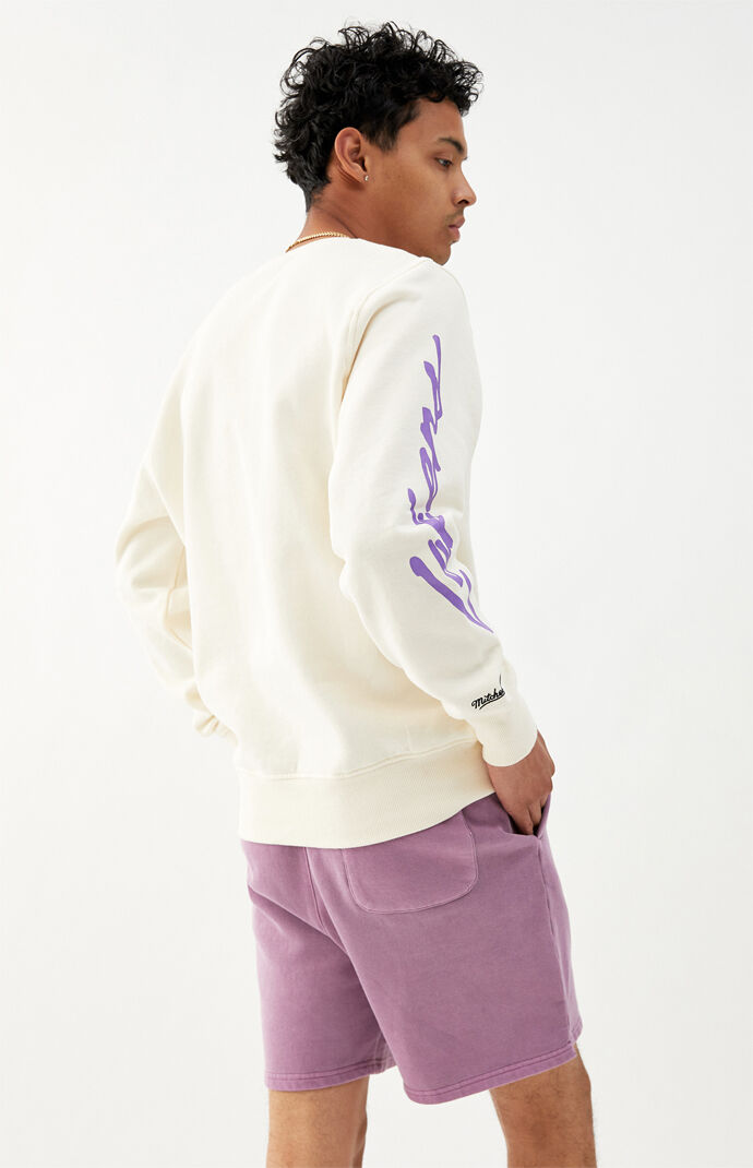 Lakers Flames Crew Neck Sweatshirt