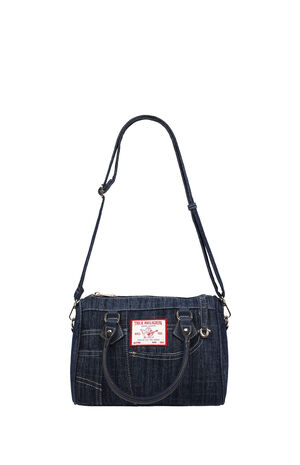 Dark Denim Heritage Satchel Bag image number 8