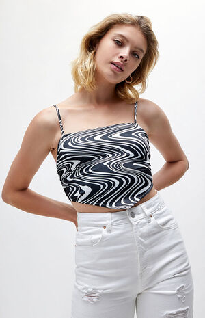 Satin Handkerchief Cami Top image number 1