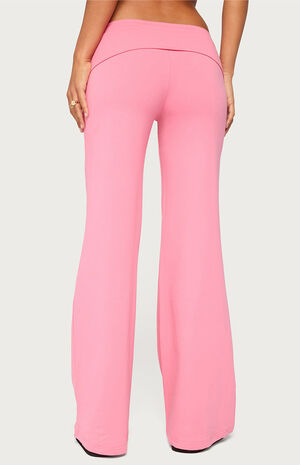 Wide Leg Foldover Pants image number 3