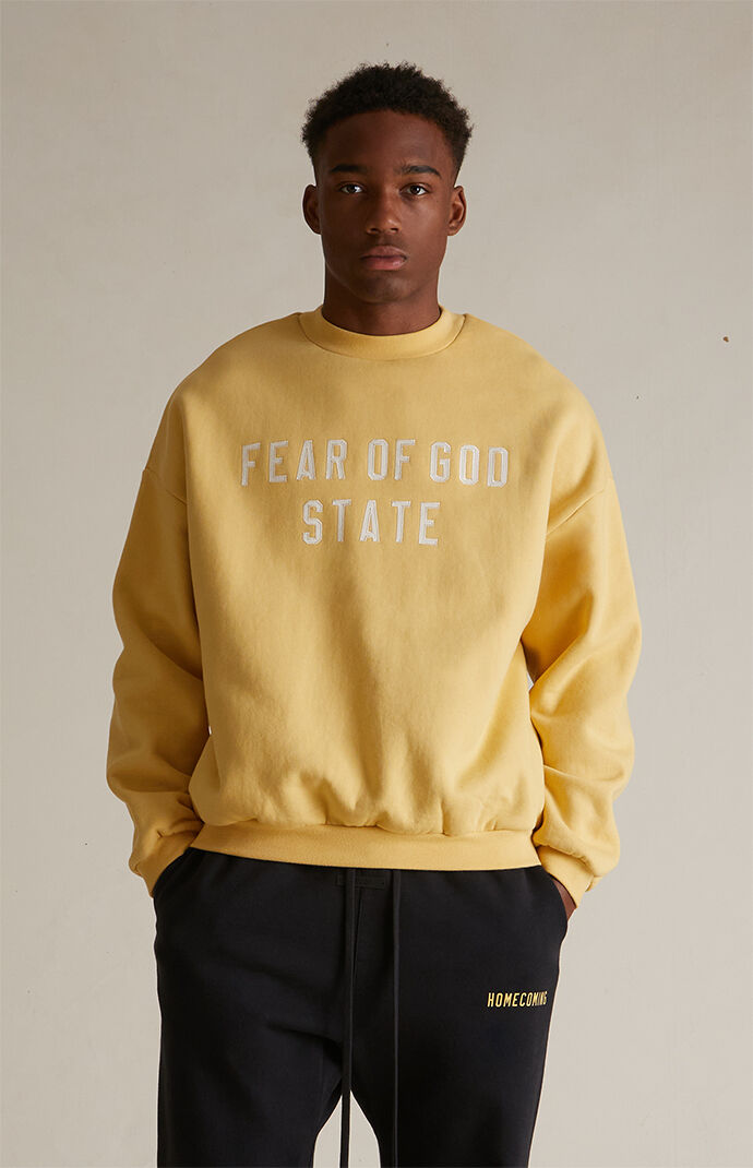 【FOG Essentials】Fleece Crewneck Fear of God Essentials Logo Fleece Crewneck Sweatshirt