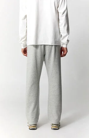 Gray Johnny Fleece Straight Sweatpants image number 4
