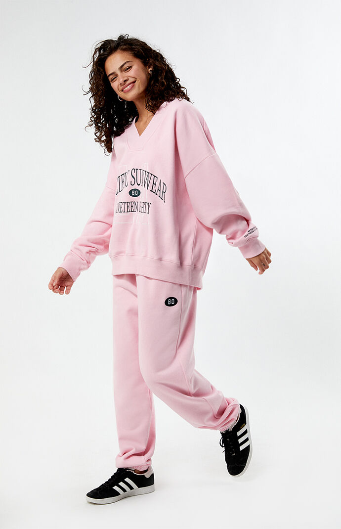 【BAON】[unisex] Poina Lettering Color V-Neck Fleece Sweatsh ABV1066.jpg?v=1734943583&width