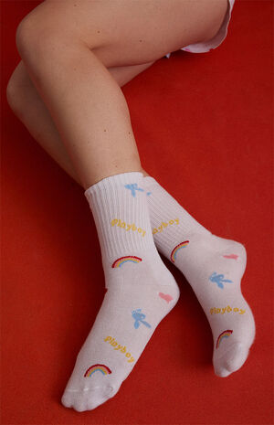 By PacSun Allover Graphic Crew Socks By PacSun Allover Graphic Crew Socks image number 2