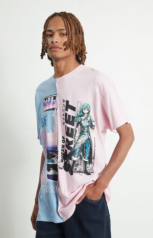 Anime Racing Split T-Shirt image number 4