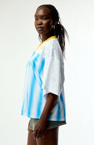 Argentina Short Sleeve Oversized Soccer Jersey image number 3