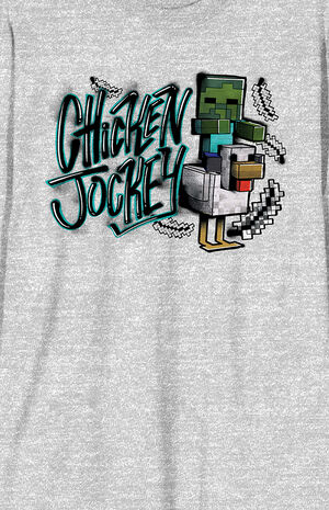 Minecraft Chicken Jockey Long Sleeve T-Shirt image number 2
