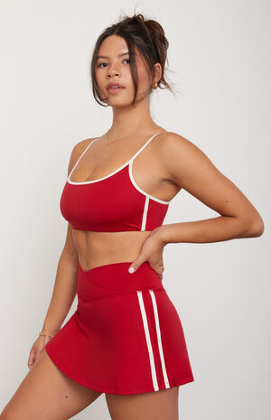 PAC WHISPER Active Side Stripe Crossover Mini Skort image number 3