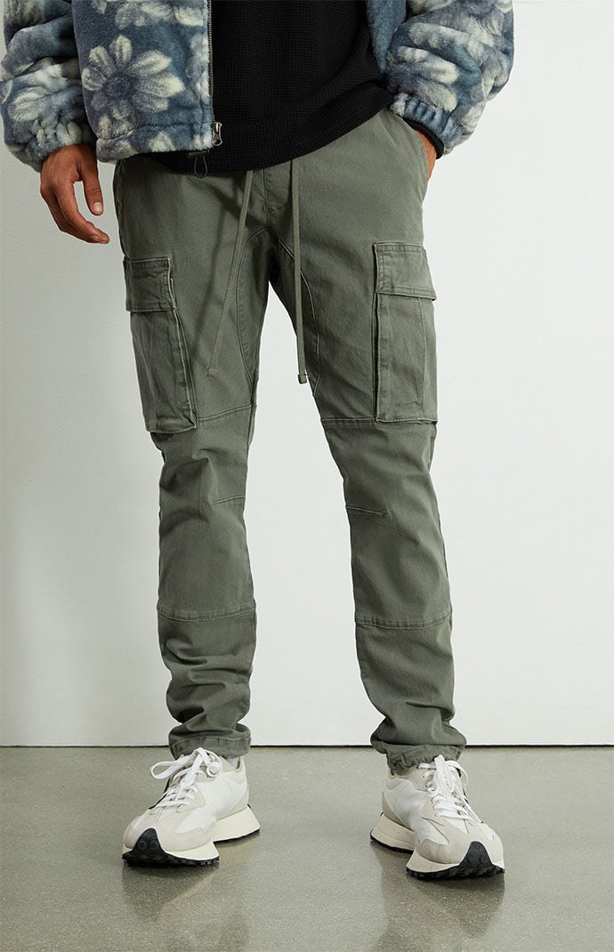 Utility Olive Slim Cargo Pants