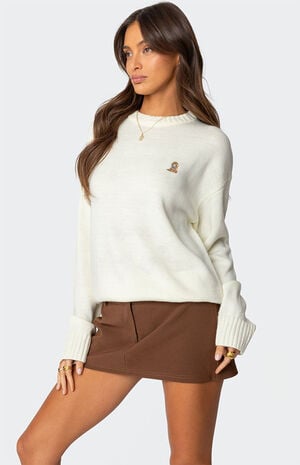 Puppy Love Embroidered Sweater image number 3