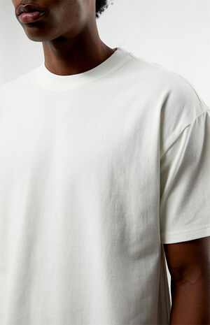 Cream Textured T-Shirt image number 2
