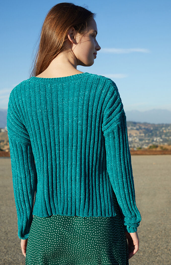 Long Sleeve Chenille Sweater