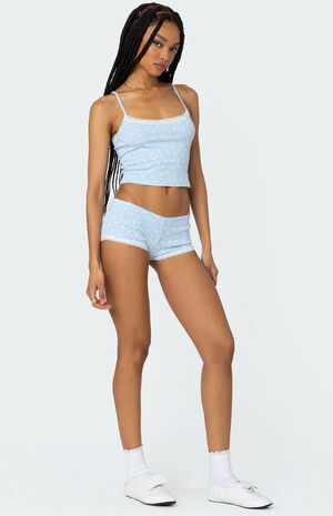 Follow Ur Heart Printed Micro Shorts image number 3