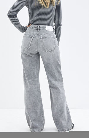 Lena Gray Low Rise Super Baggy Jeans image number 4