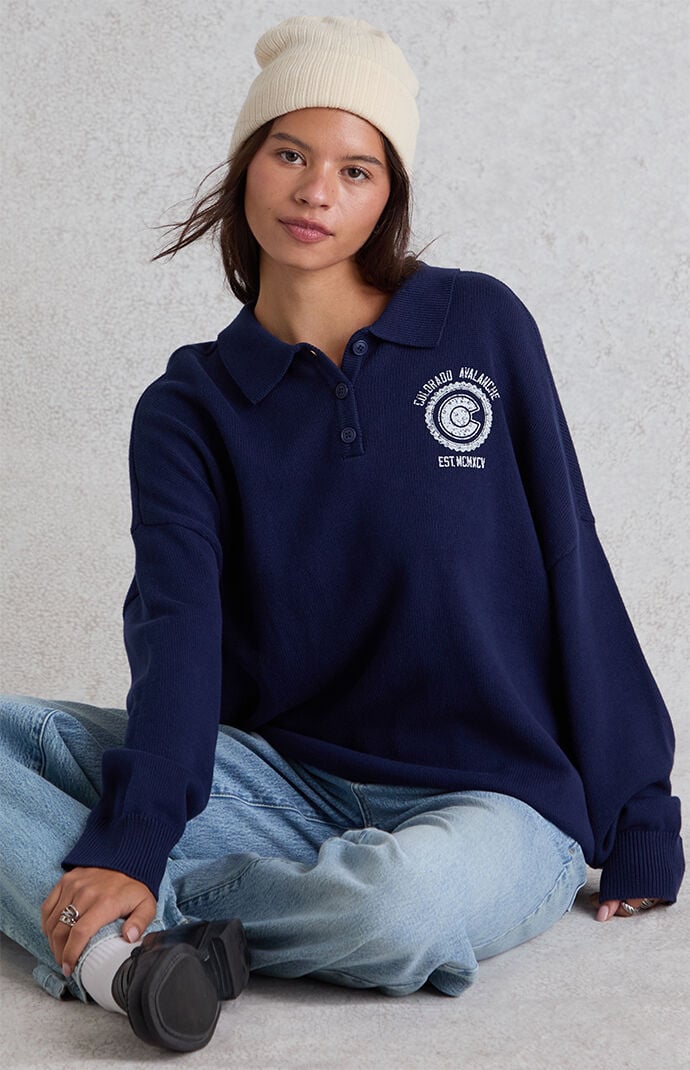 WILD COLLECTIVE x NHL Colorado Avalanche Polo Sweater