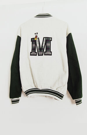 Upcycled Mickey Mouse Letterman Jacket image number 2
