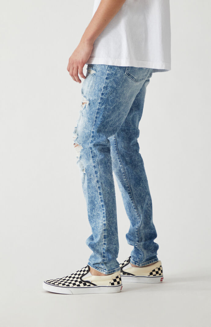 Medium Indigo Stacked Skinny Jeans