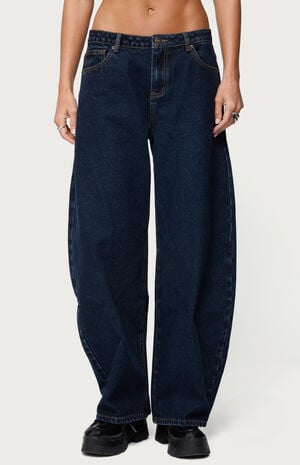 Jillian Low Rise Oversized Barrel Jeans image number 1