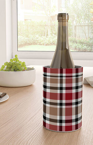 Red Plaid Wine Chiller image number 2
