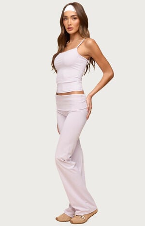 Oriane Foldover Flared Leggings image number 4
