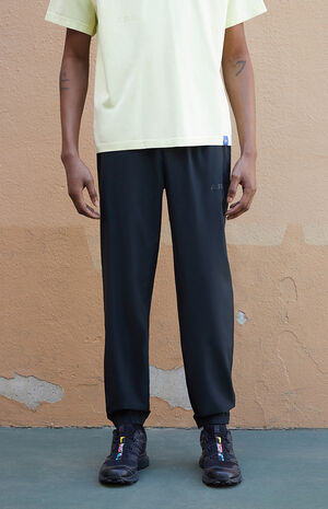 Active Black Nylon Jogger Sweatpants image number 2