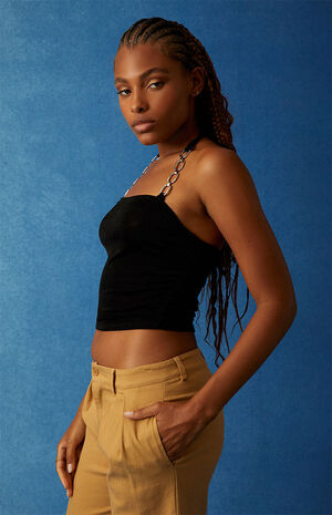x PacSun '90s Chained Up Halter Top image number 3