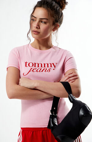 Pink Essential Logo Slim T-Shirt image number 1